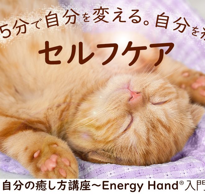 15分のセルフケアで自分を変える 自分の癒し方講座 一般社団法人日本エナジーハンド協会公式ホームページ